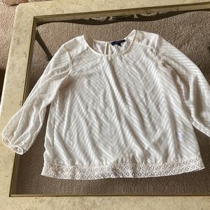 Crème blouse